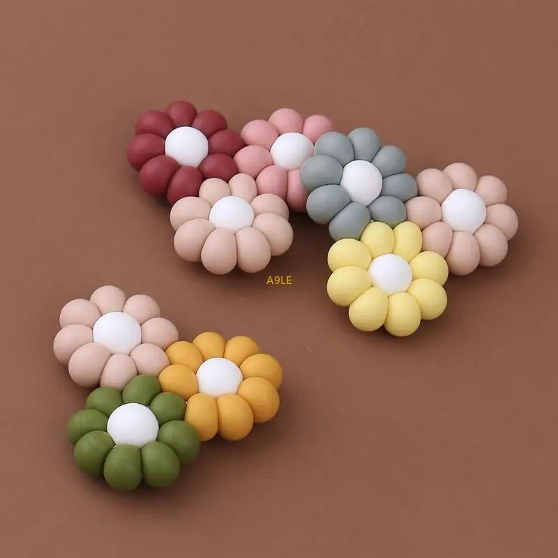 طفل على شكل زهرة Teether Silicone حبة التمريض مضغ التسنين