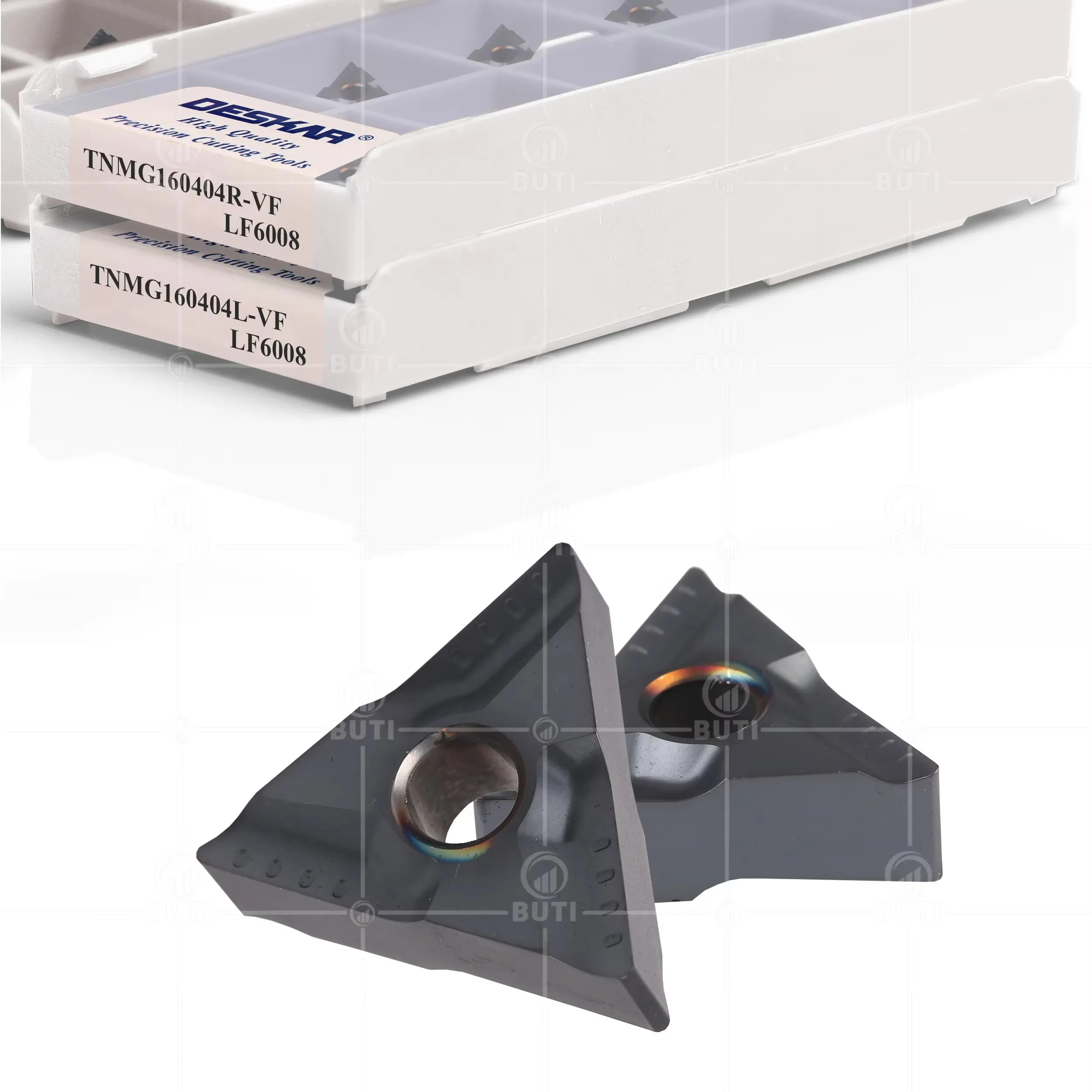 DESCAR 100% original TNMG 160404   TNMG 160408   Lame de tour CNC à fente triangulaire R-VF L-VF MA LF6008, en alliage dur d'acier inoxydable