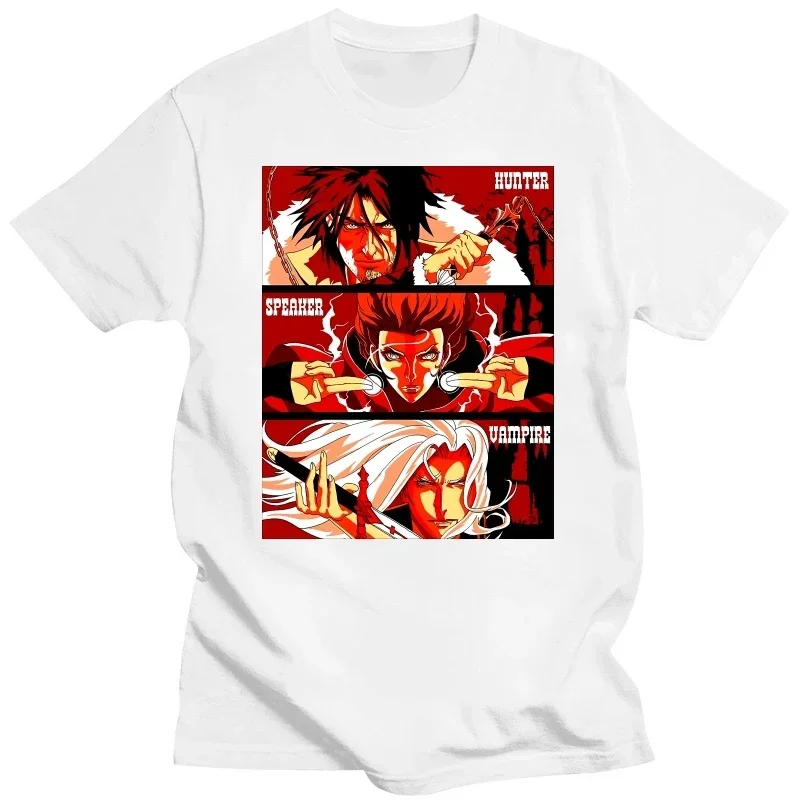 CV003 Трио Wallachia The Hunter Динамик и Vampire Castlevania Рубашка героя аниме Рубашки японского аниме Харадзюку