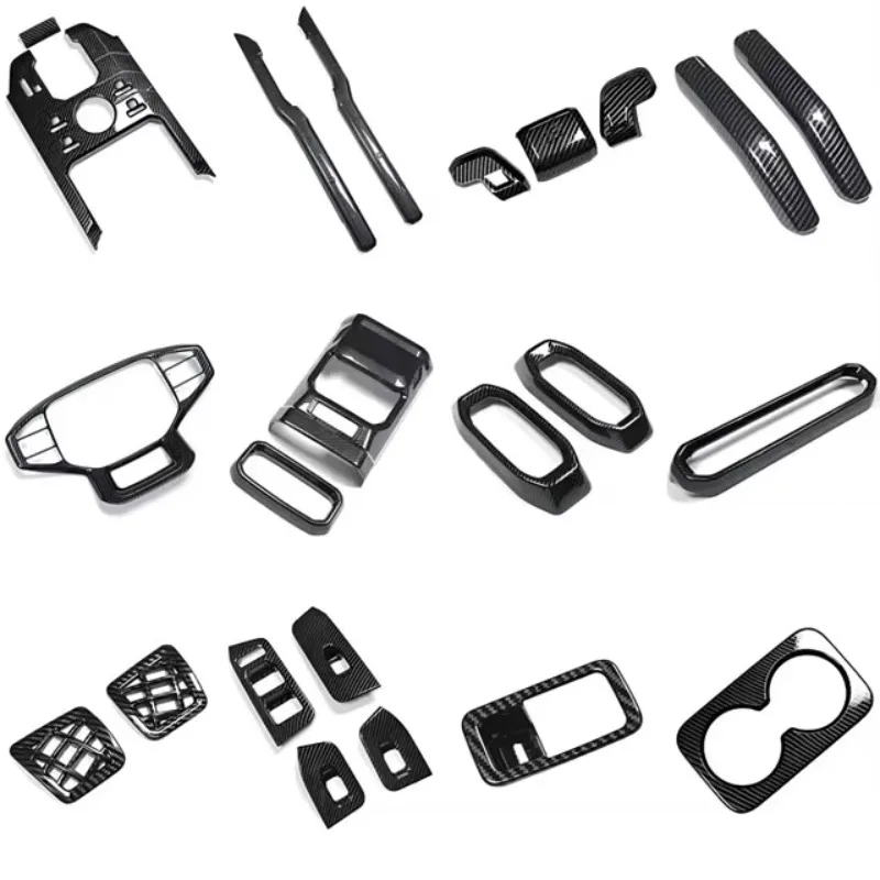 New Carbon Fiber Interior Kit for Jetour Traveler T2 ABS High Quality Protective Film Decoration Accessories