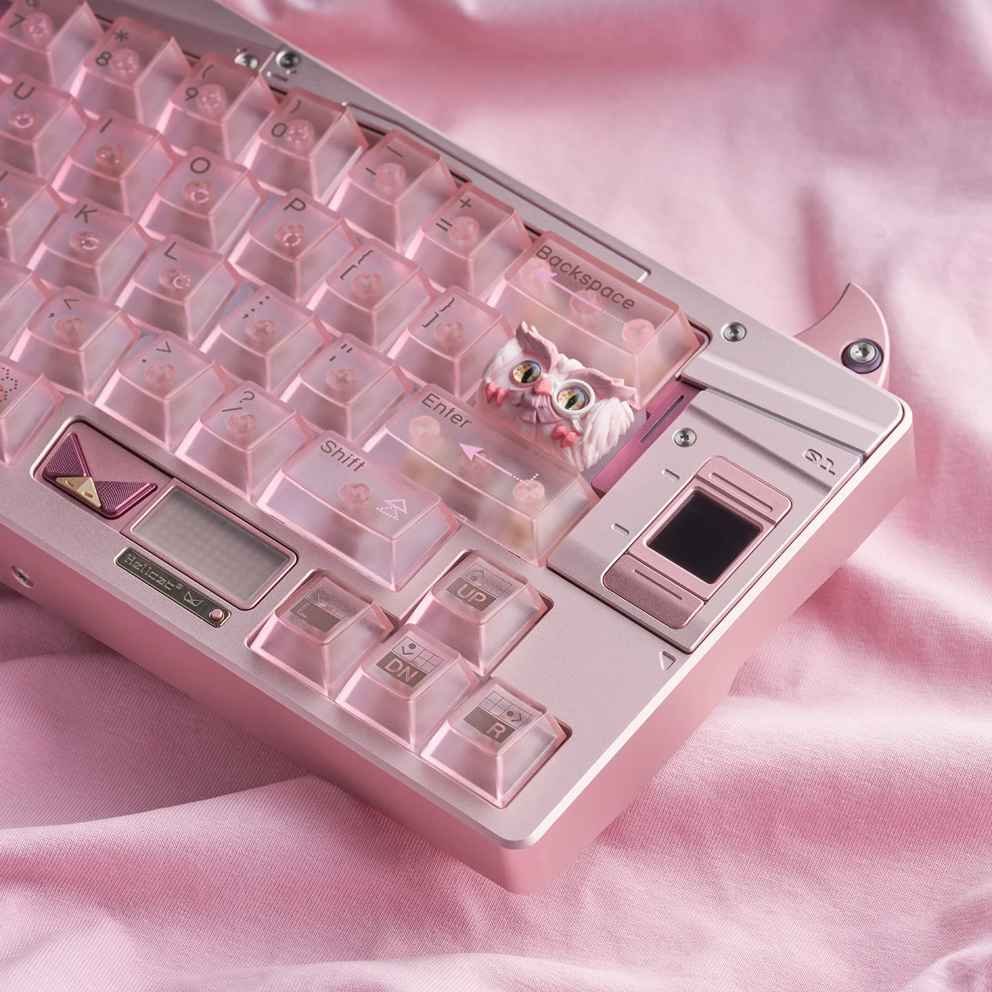 OWLAB Owl Resin Artisan Keycaps TAB Key Handmade Keyboard Caps Custom MX Switches Key Caps Mechanical Keyboard Accessories Gift