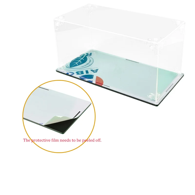Transparente Acryl Vitrine Für 1:32 Skala Auto Modell Bausteine Ornament Zusammengebaute Klare Staub Abdeckung Ziegel Spielzeug Teile