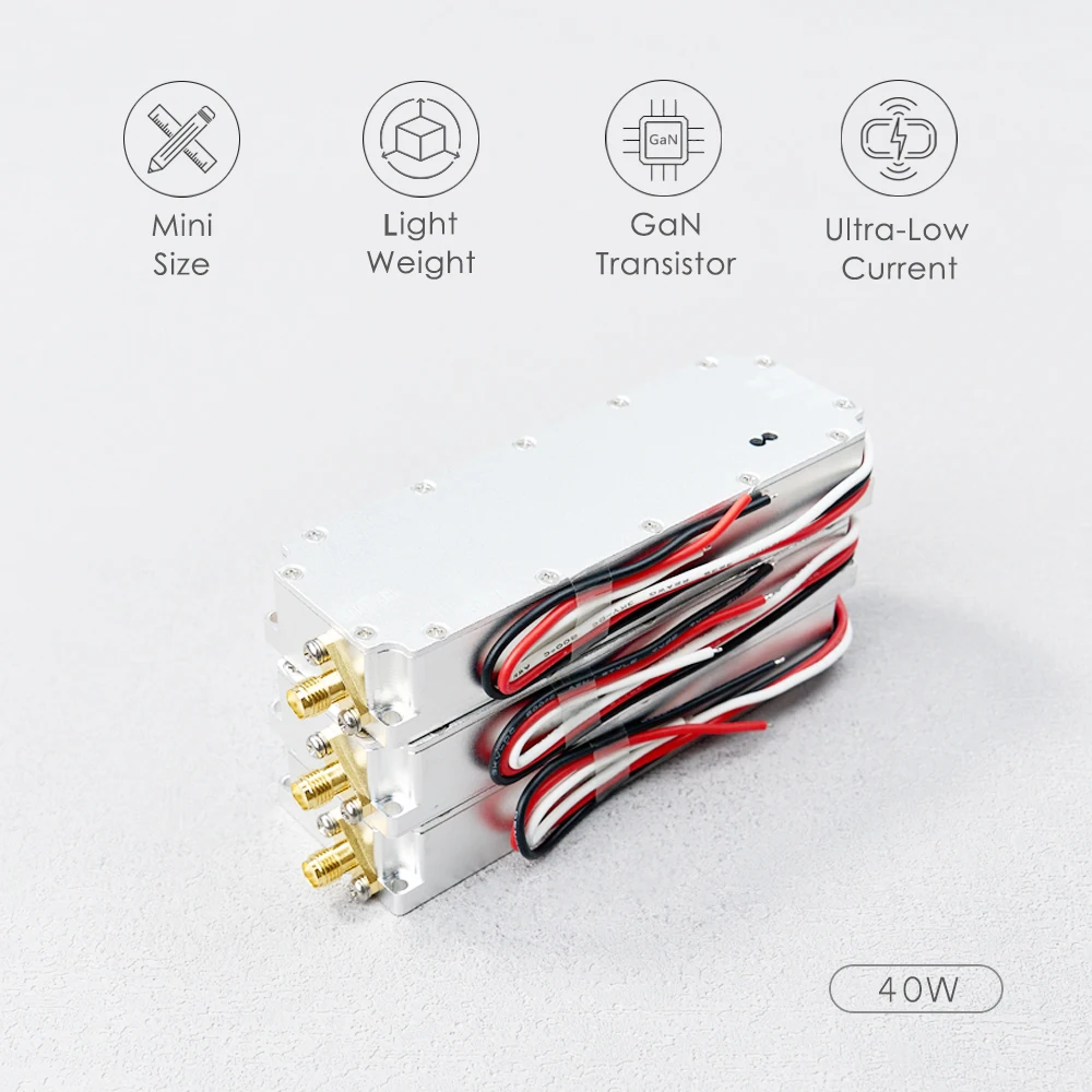 

10W 20W 30W 40W 50W 100W Sweep Power Source 100Mhz ~ 5.8Ghz RF Power Amplifier 700-800Mhz 915Mhz 1.2Ghz 2.4Ghz Low Altitude