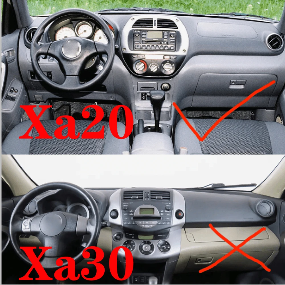 Dashboard Dash Mat Cover Leather Pad Sunshade Anti-UV Carpet Car Accessories For Toyota Rav4 Xa20 2000 2001 2002 2003 2004 2005