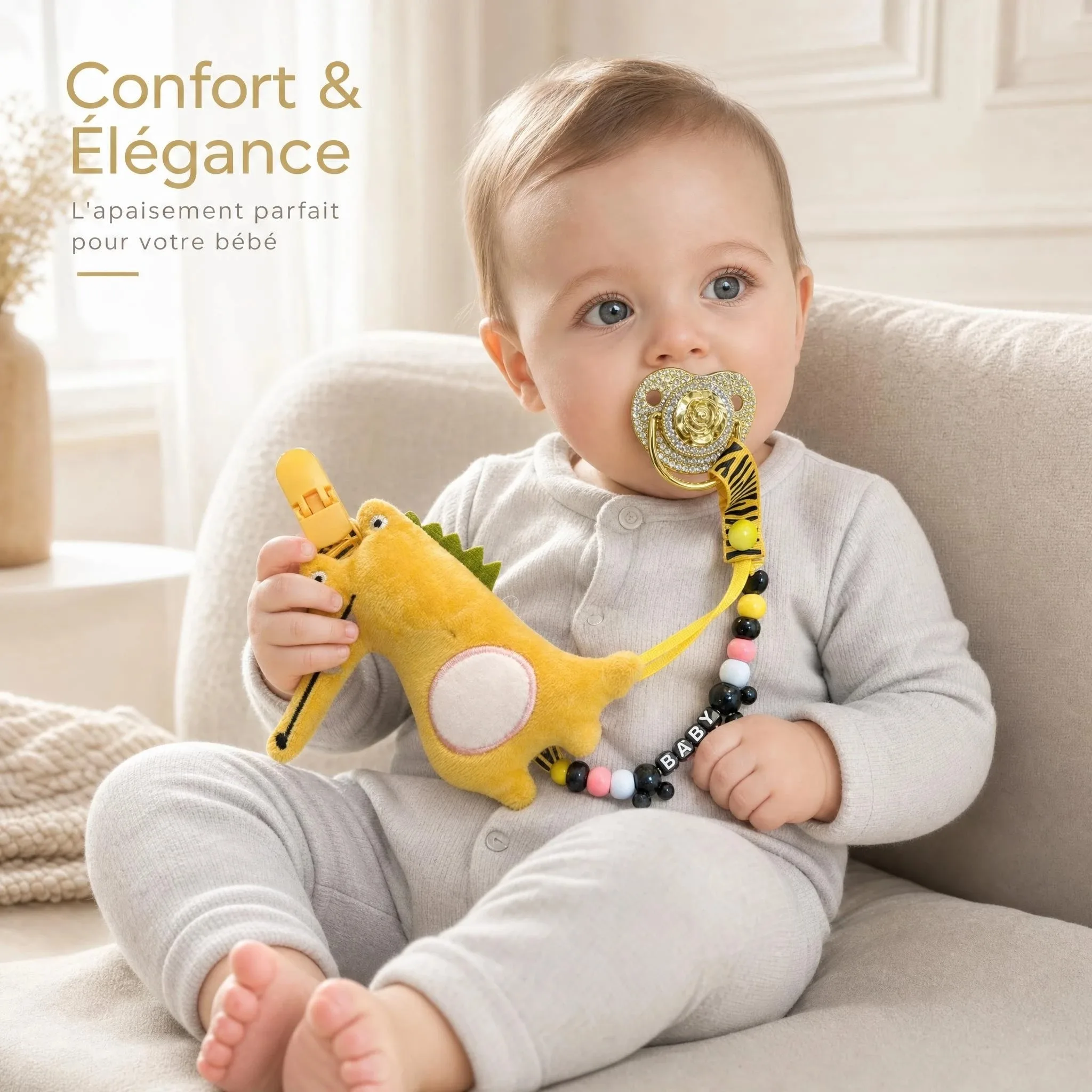 Cartoon Print Baby Pacifier Personalized Custom Pacifier Clip Cute Design Trending Unisex Baby Accessories Cute Newborn Baby