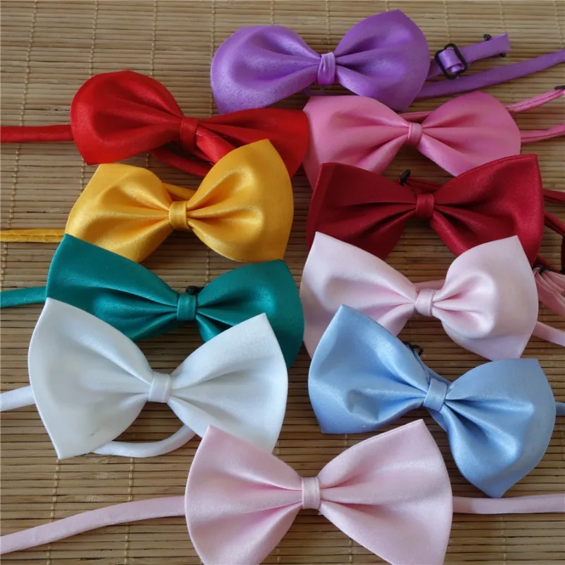 Mix Colors Wholesale Pet Grooming Accessories Rabbit Cat Dog Bow Tie Adjustable Bowtie Multicolor Pet Products