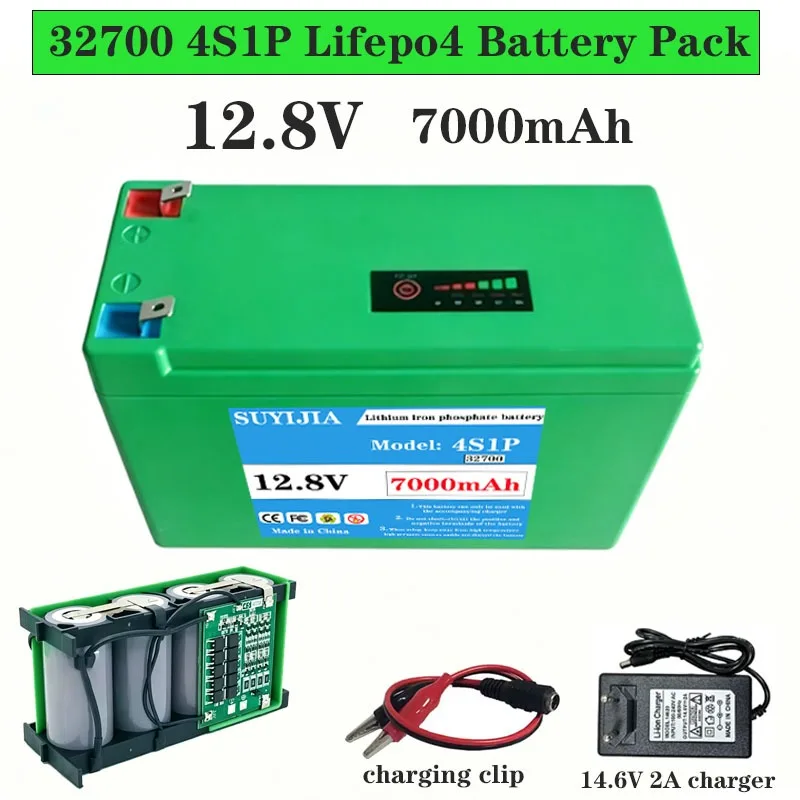 

Совершенно новая оригинальная батарея LifePO4 32700 4S1P12.8 V7AH с балансировочной BMS 4S для электролодок и источников бесперебойного питания.