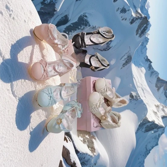 

Original Round Toe New Lolita Style Low Heel Mid Heel Women's Shoes Mary Jane Low Heel Pumps 2026 New Spring and Autumn