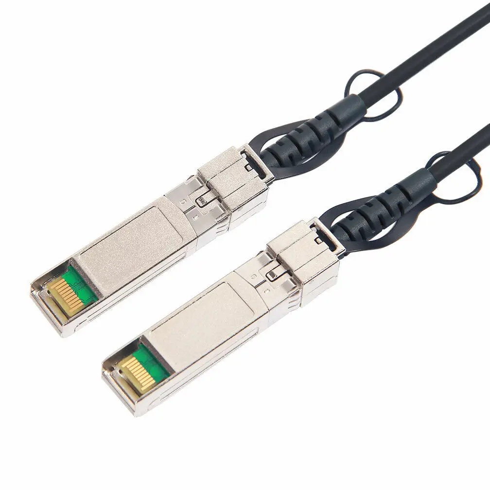 Imagem -02 - Sfp Mais Dac Twinax Cabo Passivo 5m 16.4ft 26awg Compatível com Cisco Sfp-h10gb-cu5m Ubiquiti Intel Mikrotik e Muito Mais. 10g