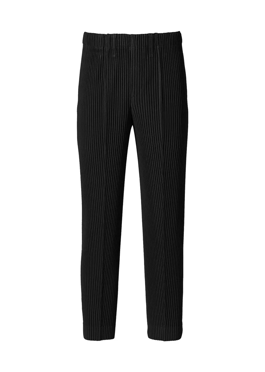 ISSEY 2026 New Arrival Japanese-Style Premium Textured Relaxed Fit Miyake-Style Pleated Casual Trousers Straight Leg Pants
