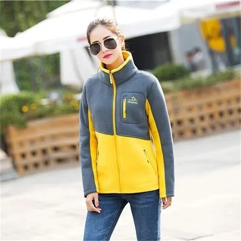 Women\'s New Korean Sweatershirt Plush Thickened Young And Middle-aged Fleece Coat Female Blouse Loose Zip Embroidered Jacket