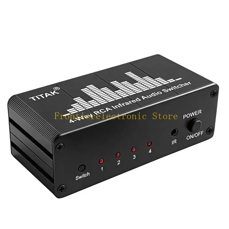 G8DB Stereo Sound Switching Box with Channel Lights for Home Sound Routing
