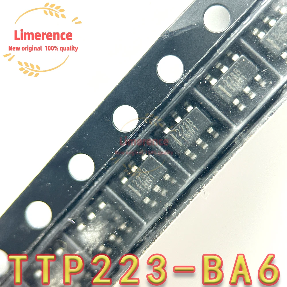 50PCS TTP223-BA6 TTP223 SOT-23 223B SOT23-6 SOT SMD new and original IC Chipset 