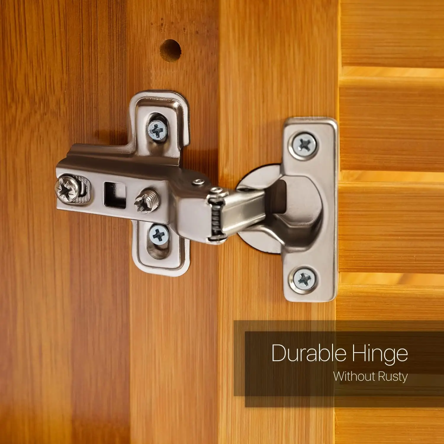 4 Tier Bookcase With Shutter Doors, Bamboo Free Standing Display Shelf Organizer Stand For Bathroom Bedroom Office Living Room,