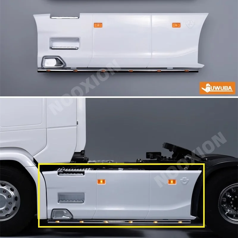 

RC 1/14 Model Truck 770S 4x2 Upgrade Side Skirt Light LED Lighting For Tamiya 1:14 RC Tractor Truck 4X2 770S Model Accessories