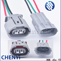3 Pin 090 TS Alternator Lead Repair 3 Wire Plug Regulator Harness Plug 6189-0443 90980-11349 For Toyota Suzuki Nissan