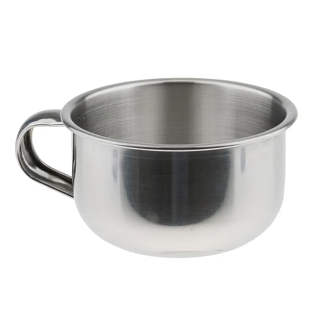 8cm/ 3.2 Inch Stainless Steel Shaving Mug Bowl - Brush Soap Cup with Handle Cosmetic Mask Container / Storage
