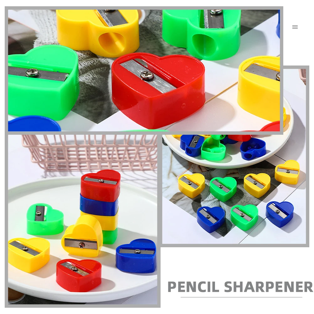 

80 Pcs Pencil Sharpener Colored Sharpenerr Sharpner Sharpners Single Hole Metal Child