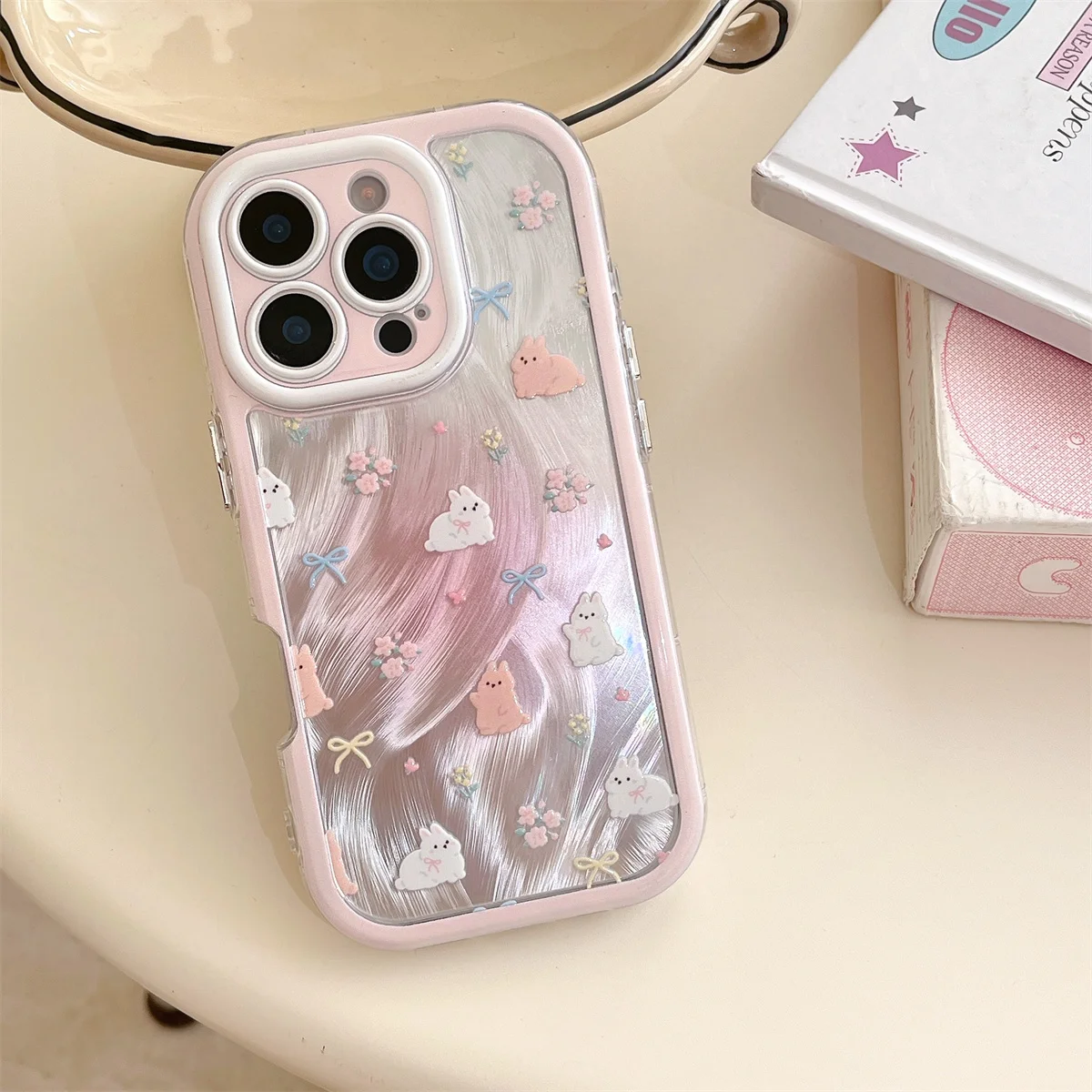 جديد HelloKitty لهاتف iPhone 16 15 14 13 Pro Max - حافظة هاتف كورية لطيفة فاخرة أنيقة مضادة للصدمات، صندوق غطاء جميل مضاد للسقوط