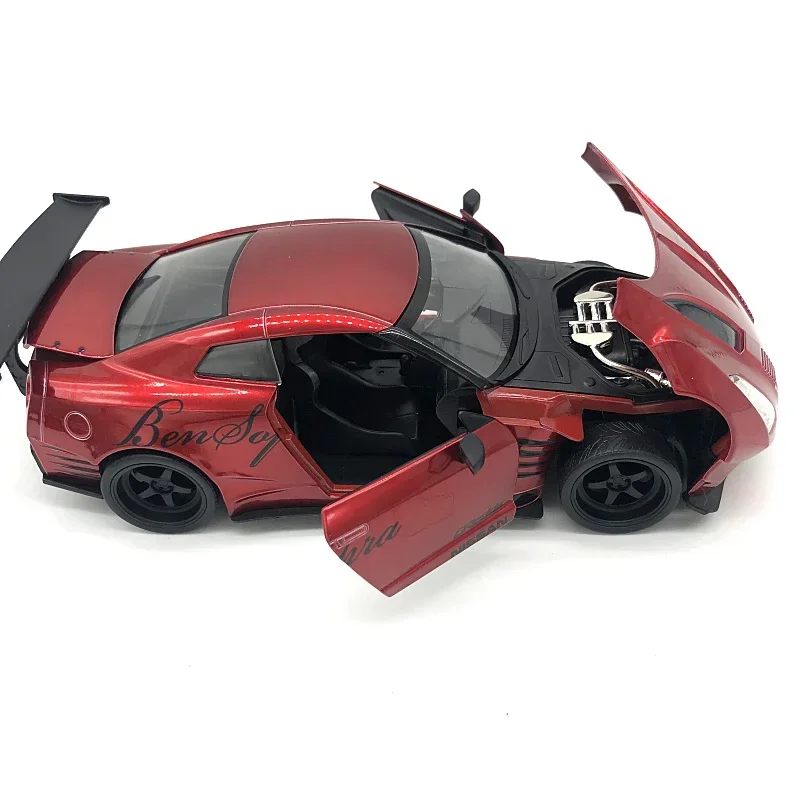 Jada 1:24 Fast and Furious Nissan GTR R35 Wide Body High Simulation Diecast Car Metalllegierung Modellauto Spielzeug für Geschenkkollektion