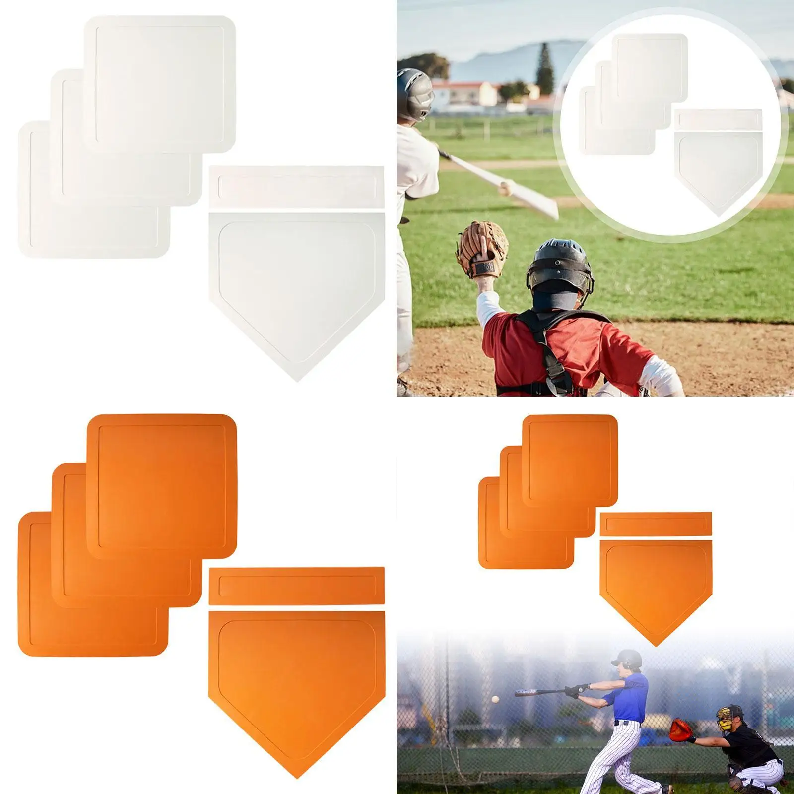 مجموعة قواعد البيسبول البيسبول للأسفل لملعب البيسبول #4