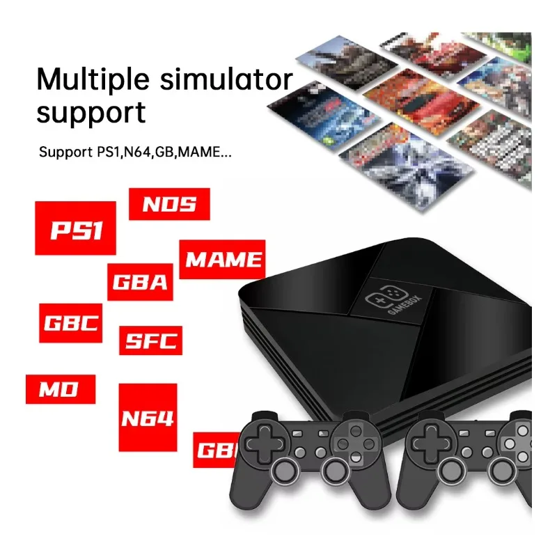 G5 Game Box 9.1 Android System Wireless Control HD 4K Super Console Video Game Box 50+ Emulators 40000+ Retro Games with TV Box