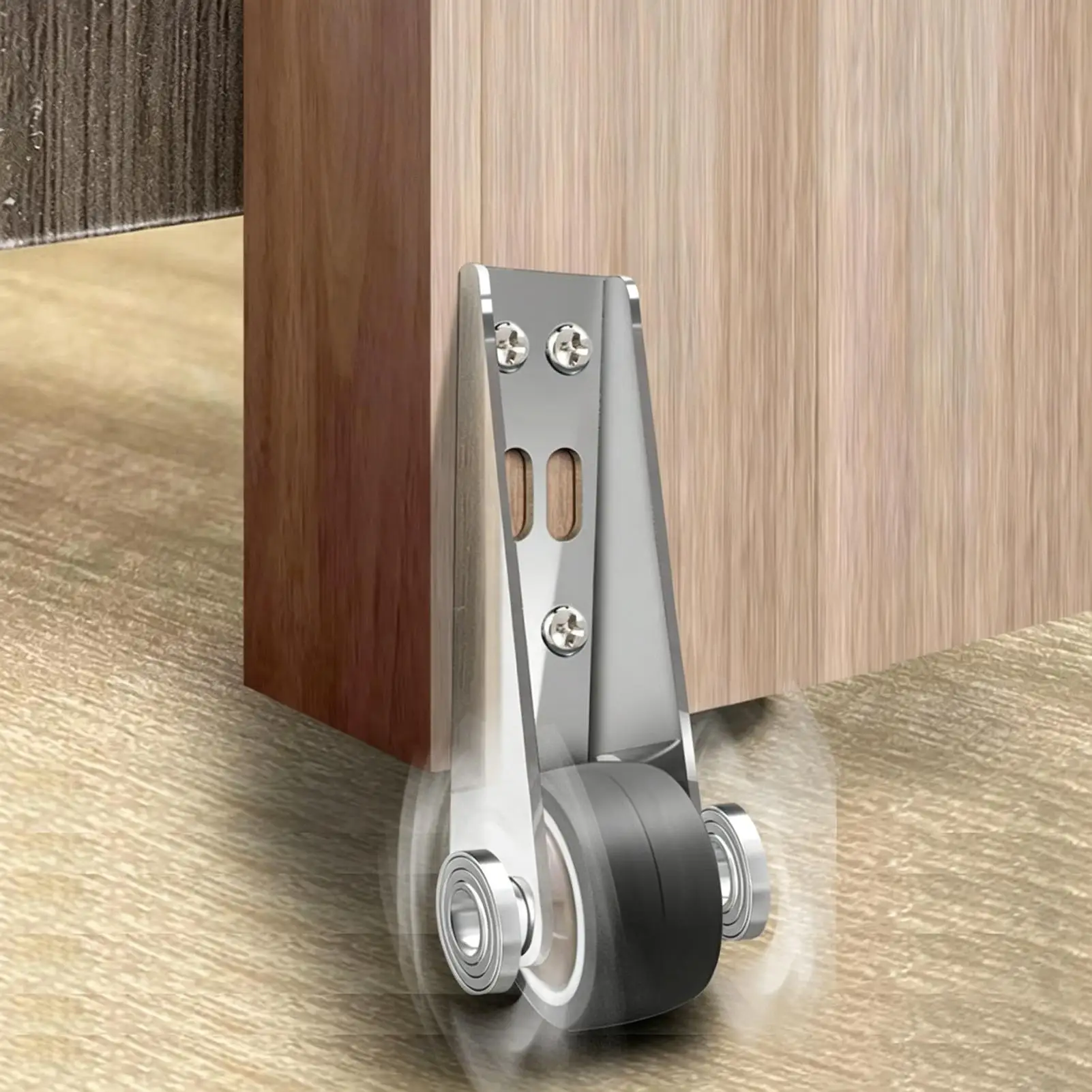 4/8/12pcs Door Sinking Repair Caster Wheels Support Door Droop Pulley With Screws Silent ABS Wheel Wooden Furniture Caster