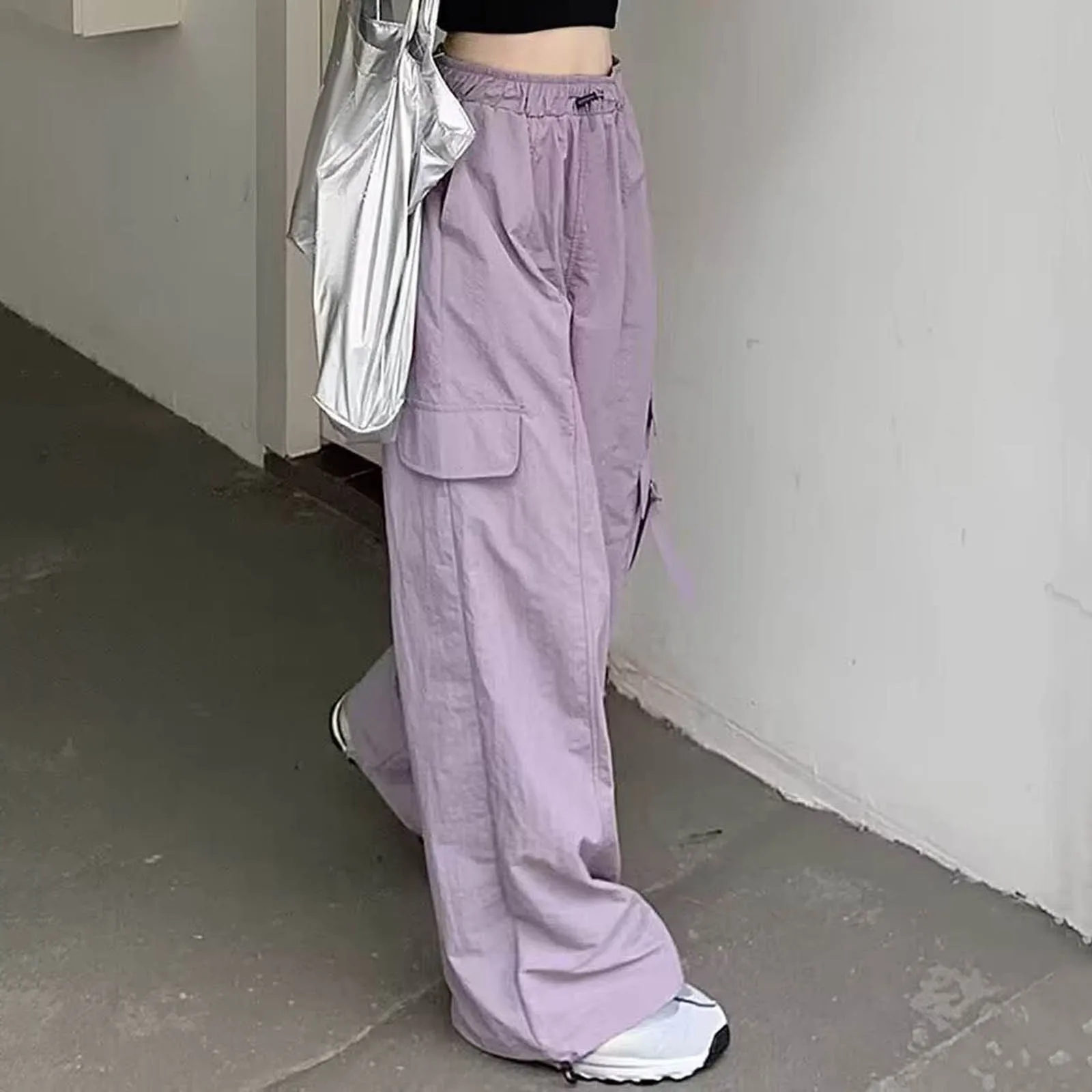 

Y2K Cargo Pants Women Baggy Trousers 2024 Spring And Summer Streetwear Hip Hop Oversized Pants Vintage Casual Loose Sweatpants