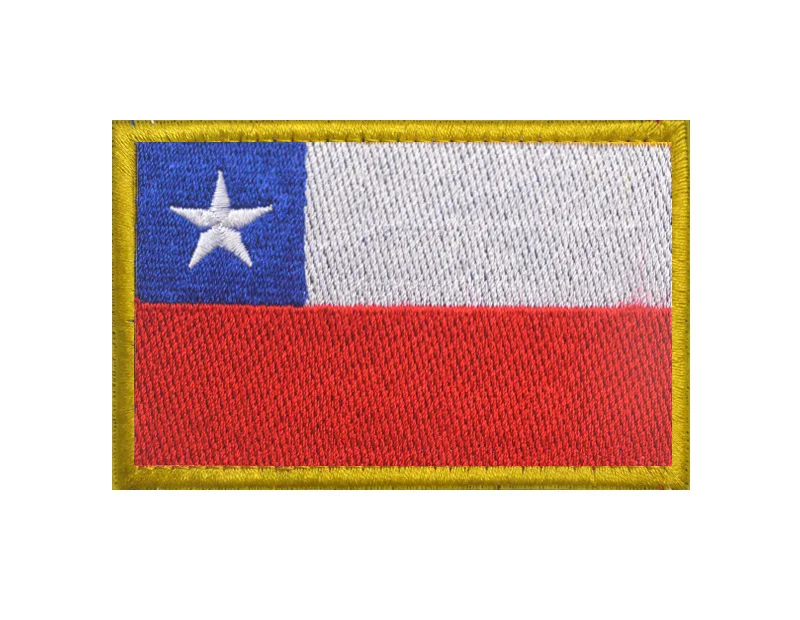 America Country Flags Mexico Puerto Rico Argentina United States Canada Brazil El Salvador Embroidered Patches Badges Wholesale