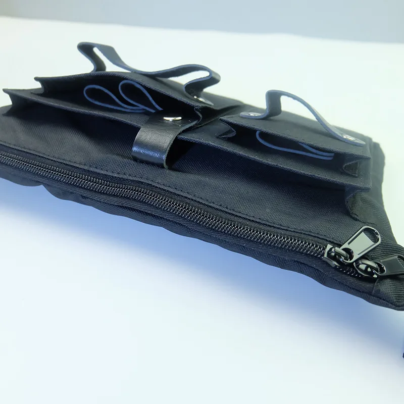 サロン理髪はさみバッグクリップ、シザーバッグ、ヘアケアスタイリングツール、理髪ホルスターポーチ（ベルト付き）