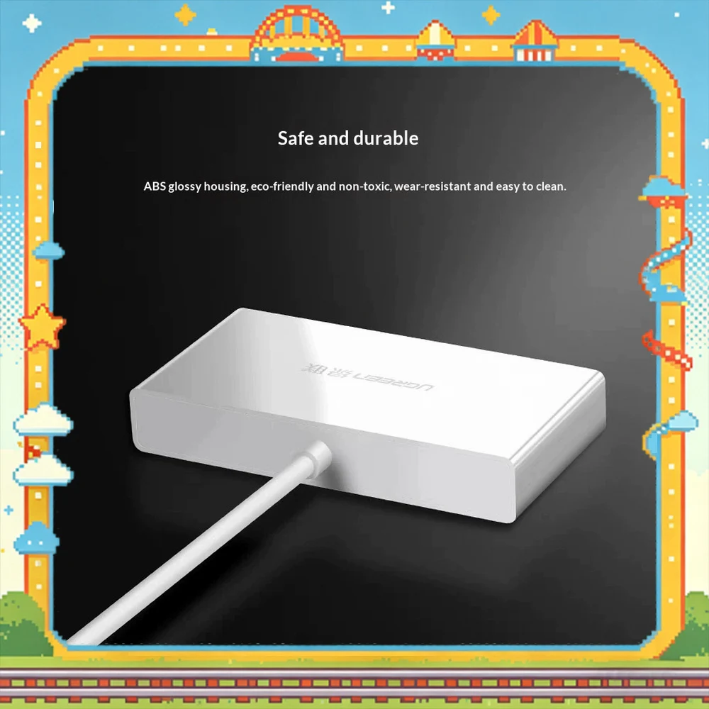 UGREEN 40745 CM102 USB C Card Reader 4 In 1 SD TF CF Memory Card Adapter for Laptop Tablet Phone