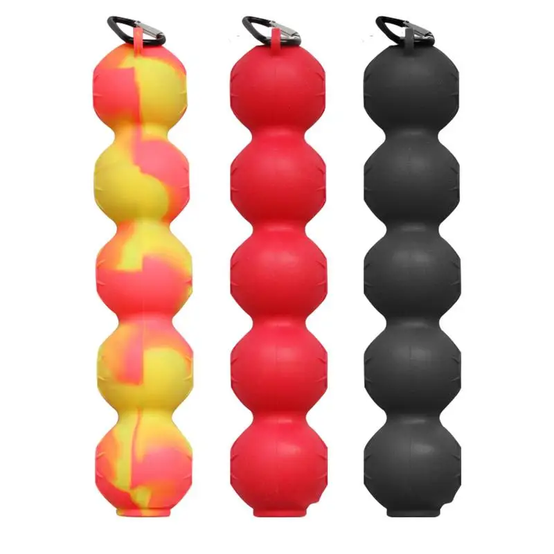 Nuova custodia protettiva per pallina da Golf portatile custodia per pallina da Golf in Silicone con 5 palline accessori sportivi per allenamento di Golf 3 colori