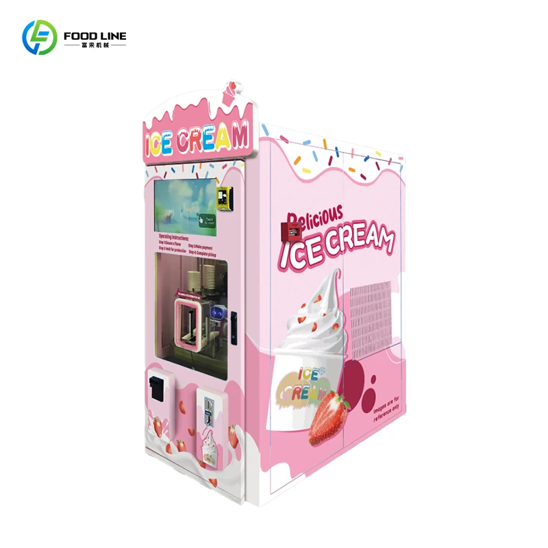 

Advanced Factory Supply Frozen Ice Cream Vending Machine Soft Serve Ice Cream Dispenser for Business Use