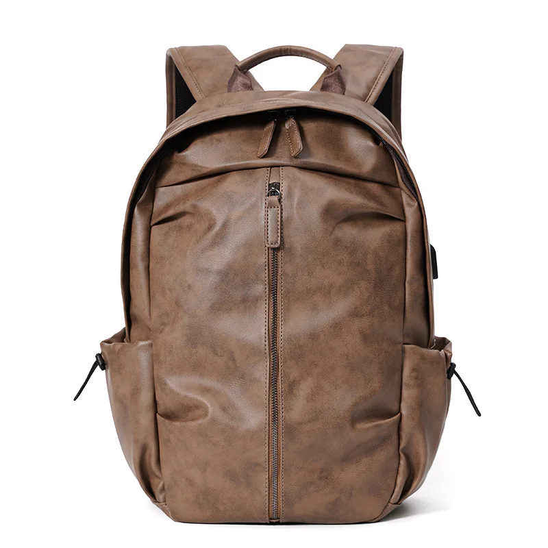 

Casual Men's Backpack Genuine Leather Fashion Travel Backpack Bags Spacious Design Bag For Men And Women