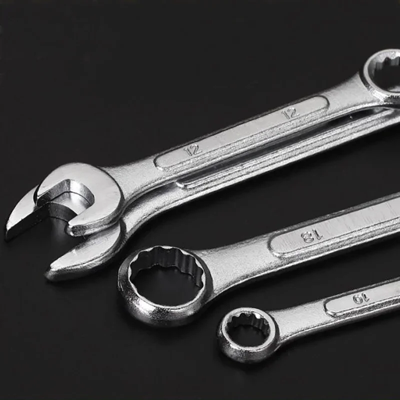 メートル式コンビネーションリングオープンエンドスパナレンチ 4mm 5mm 6mm 7mm 8mm 9mm 10mm 11mm 12mm 13mm 14mm 15mm 16mm 17mm 18mm 19mm 20mm