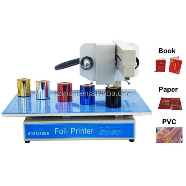 lowest price hot stamping gold foil machine hot foil printer printing machine for A4 diary book cover