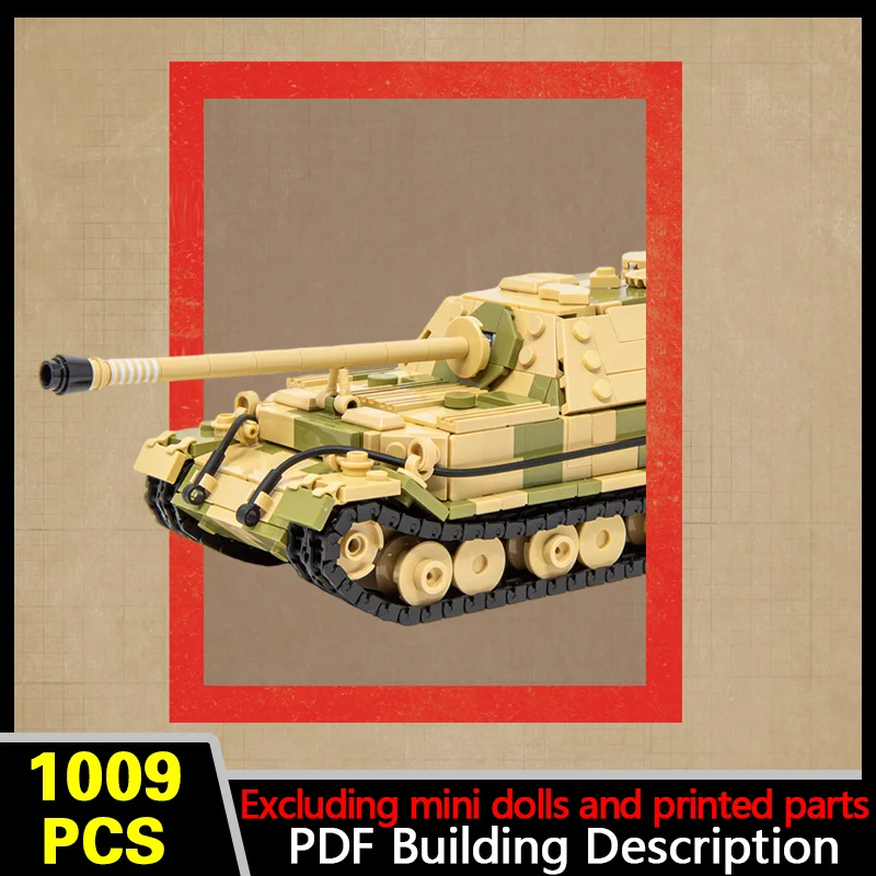 Panzerjäger Tiger Tank Model MOC Building Bricks War Equipment Modular Technology Gifts Holiday Assemble Children Toys Suit