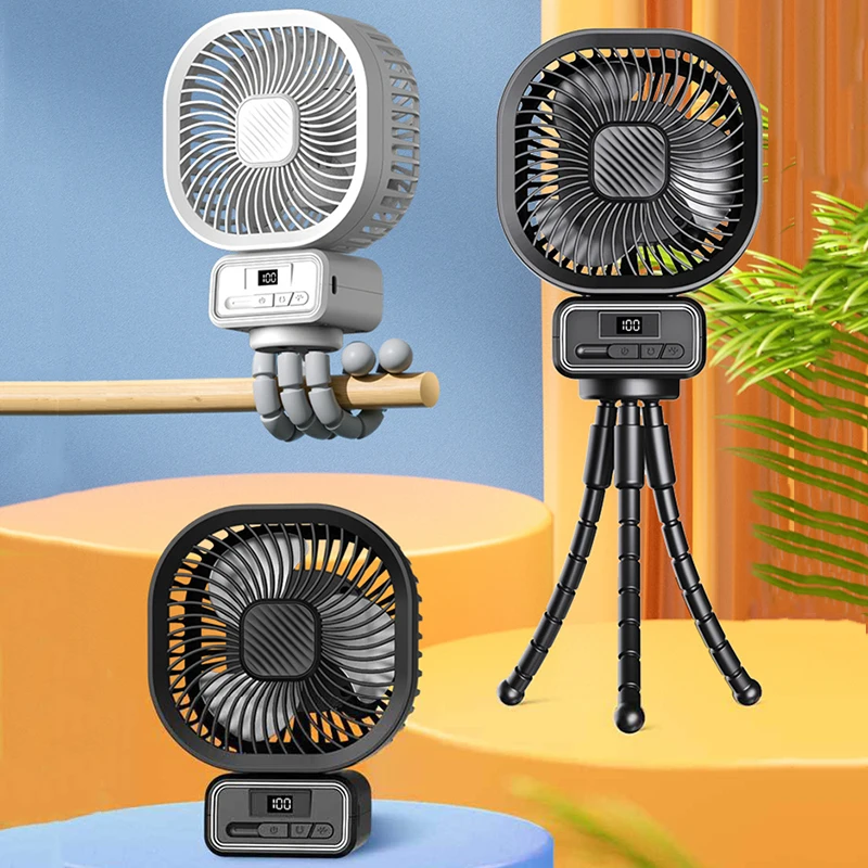 

Cart Stroller Fan 3 Speeds Oscillating Electric Fan With Mosquito Net Baby Stroller Clip On Portable Handheld Fan With Light