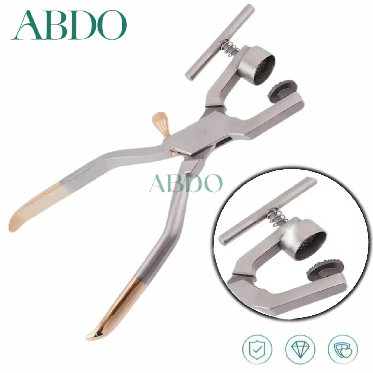 

Dental Orthodontics Bone Crusher Forceps Stainless Steel Oral Implant Bone Mill Morselizer Instrument Dentist Tools