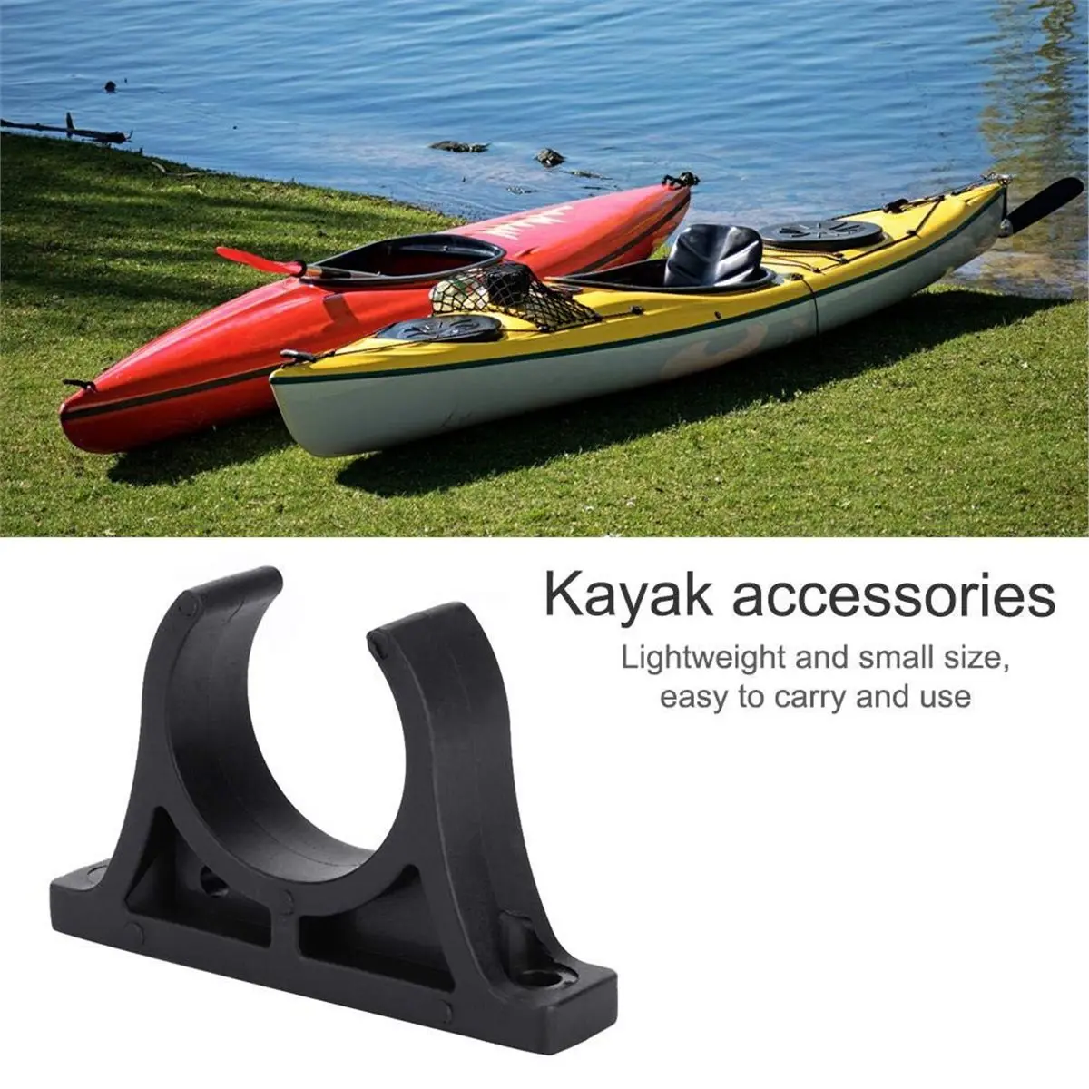 618 Mega Sale 6PCS Plastic Kayak Paddle Holder Clip Rowing Oar for Canoes Rowing Boats Inflatable Boat Kayak Accessories