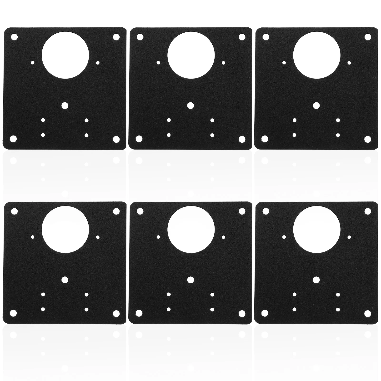 

6 Sets Cabinet Repair Board Cupboard Hinge Plate Fixing for Door Plates Kit Hinges