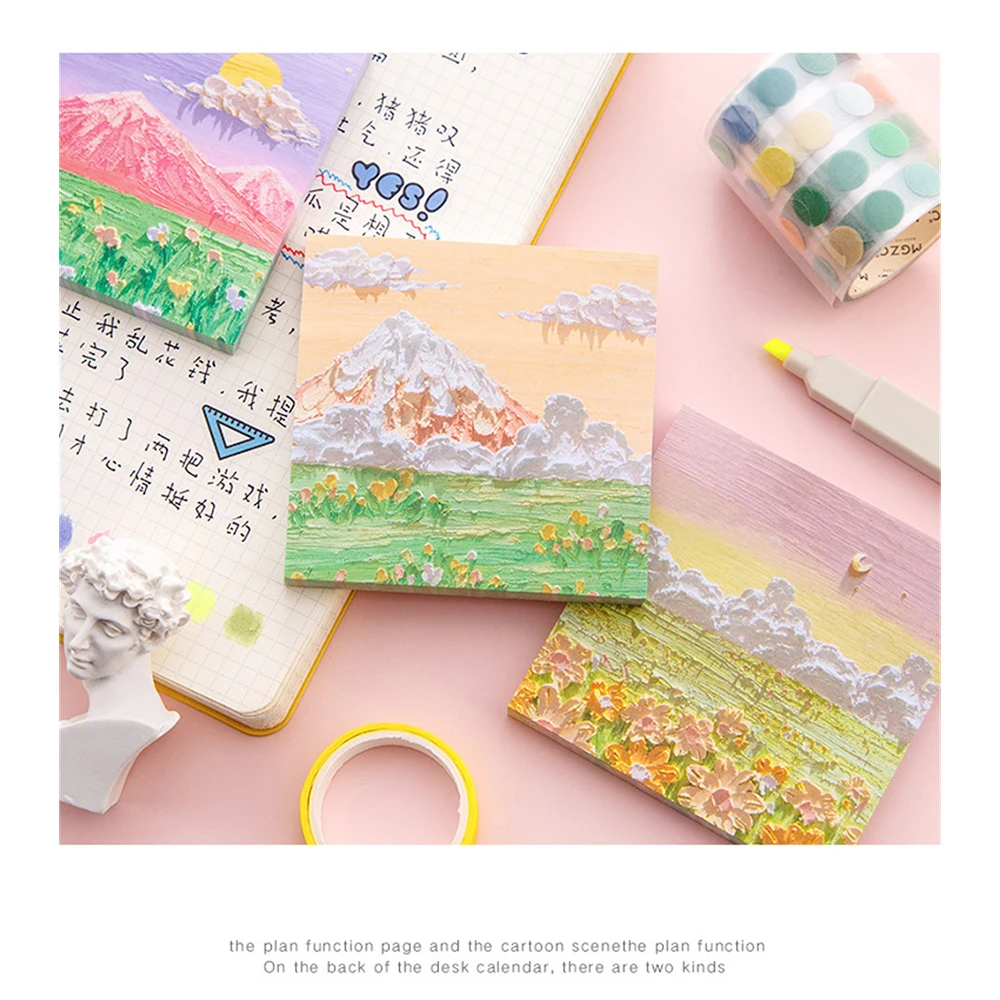Notes Paper Convenient Oil Painting Hand Account Stationery Stickers