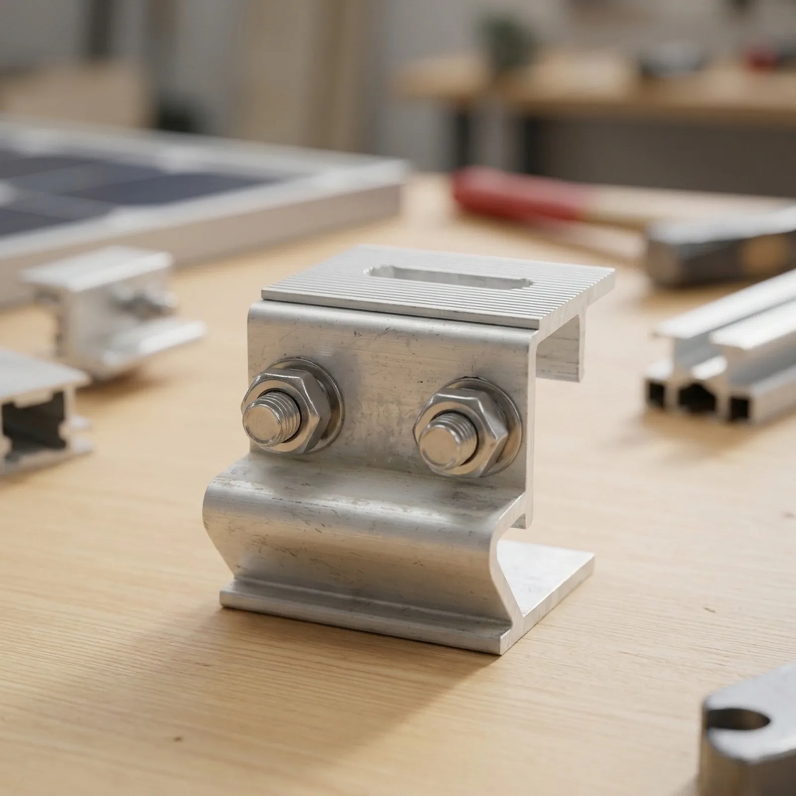 for aluminium Fold Clamp for solar Roof Clamp Secure Locking Mechanism Resistant Finish For Standing Seam Roofs