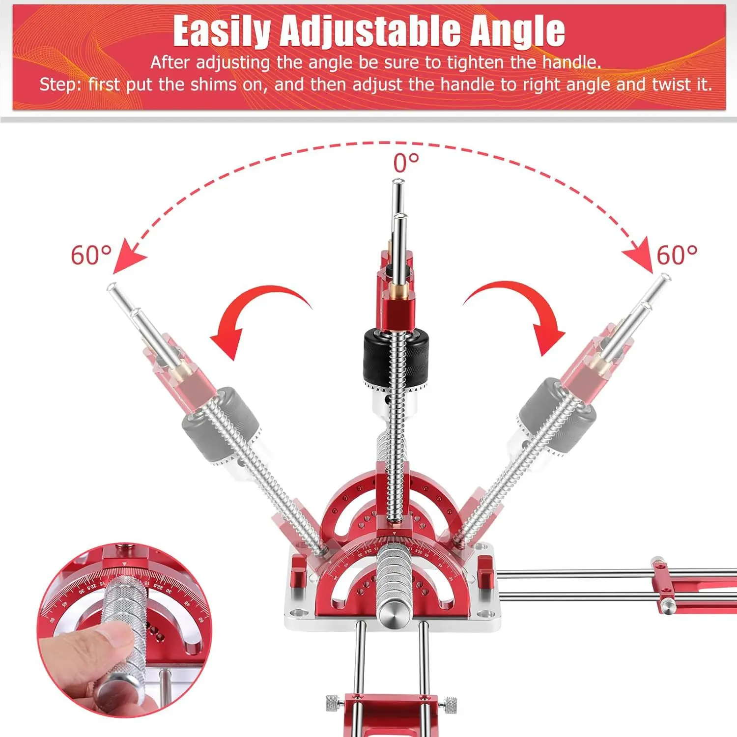 Portable Precise Punching Locator, Woodworking Hole Positioning Jig for DIY Furniture Drilling Auxiliary Tool