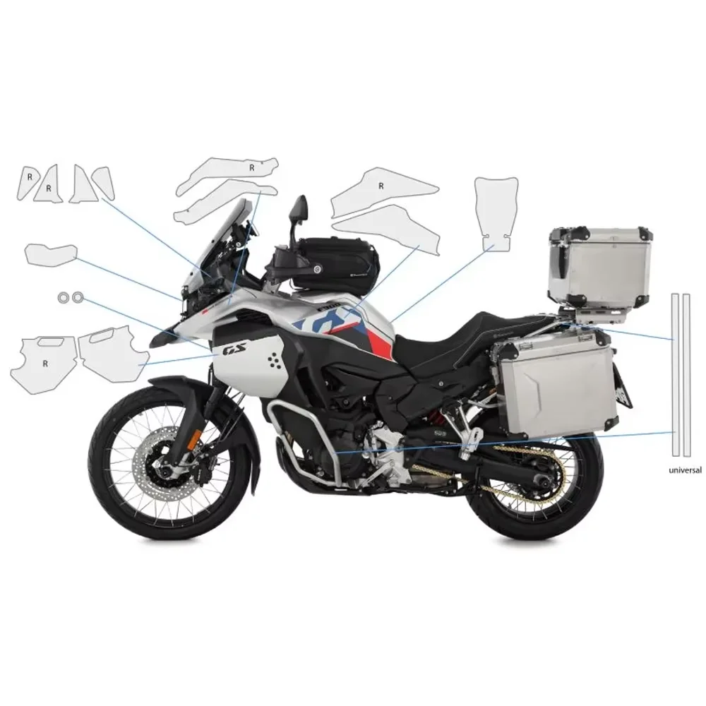 For BMW F900GS Adventure Motorcycle TPU  Paint Protection Fairing Protection PPF Anti-scratch Film Fits F900 GS Adventure 2024