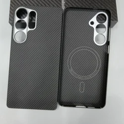 Genuine Aramid Carbon Fiber Mag safe Case For Samsung Galaxy S25 S24 Ultra Thin Matte Slim Hard Metal Camera Ring Back Cover