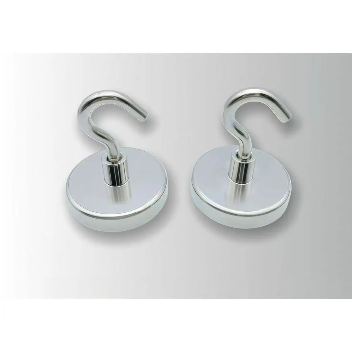 10/20Pcs Super Strong Neodymium Powerful Magnetic Hooks Ring Metal Magnet with Curved Hook Hanger for Hanging,Fridge,Wall,Key