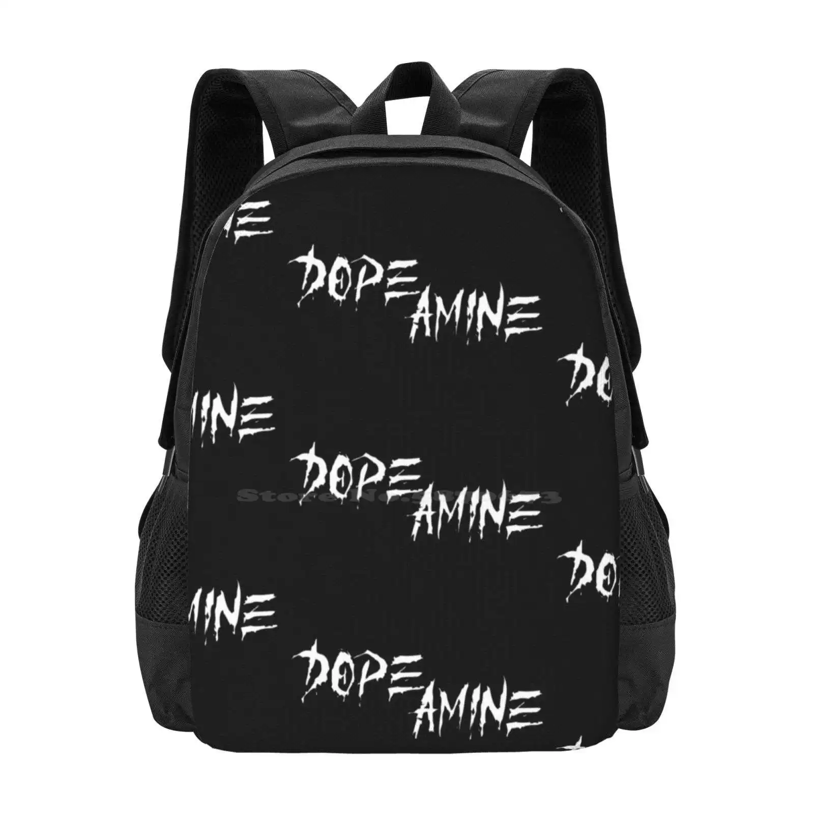 D o p e a m i n eティーン大学の学生用バックパックパターンデザインバッグは幅の高いopedopeaminswagger Purse system