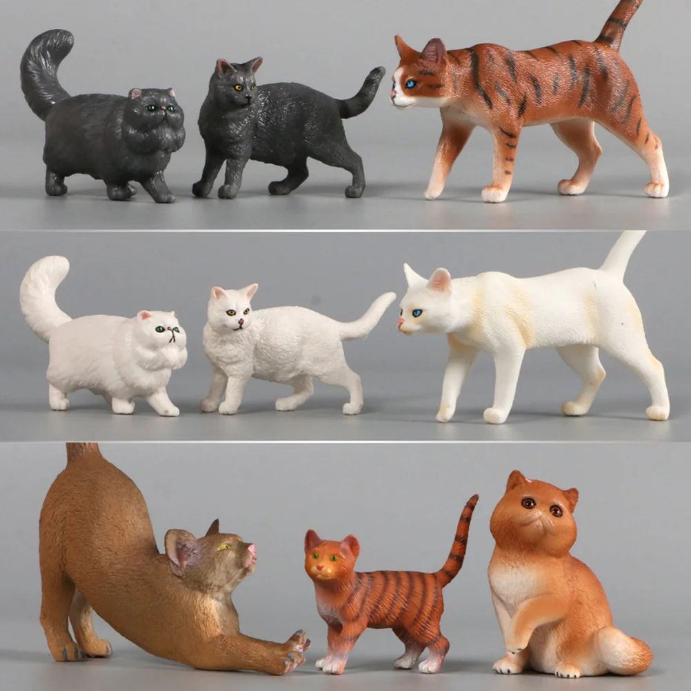 Moves Cats Simulation Model Kitten Artificial Decor Child Stuff for Indoor Home