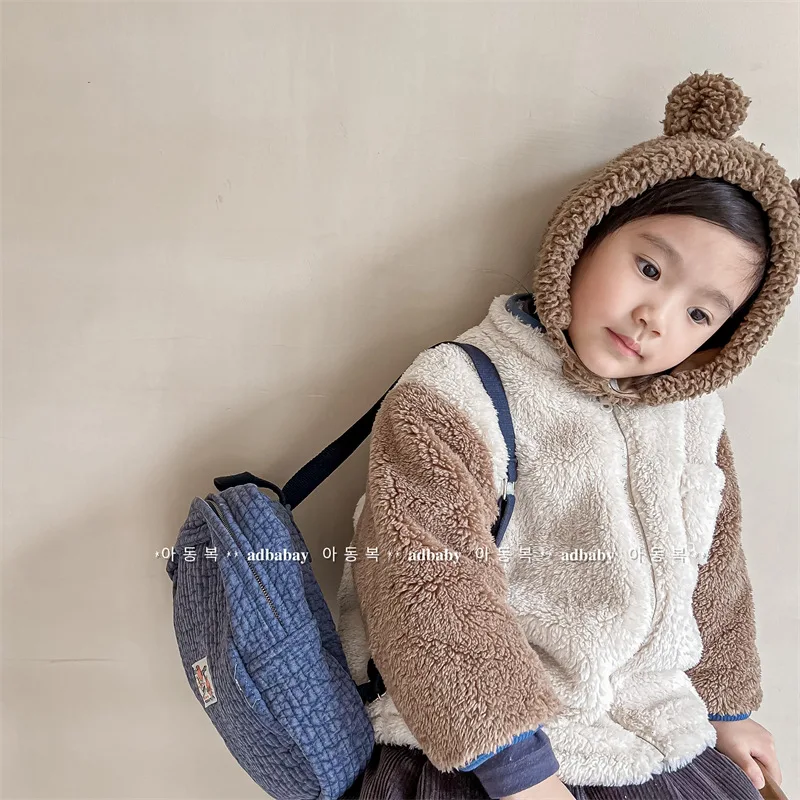 

2025 children's clothing autumn and winter children's winter clothing Korean version of lamb wool cotton-padded clothing girls'